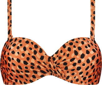 Leopard Spots Bandeau Bikinitop Leopard Spots Bandeau Bikinitop