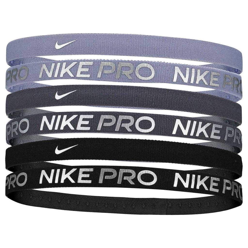 nike flex classic headbands 6pk printed metallic