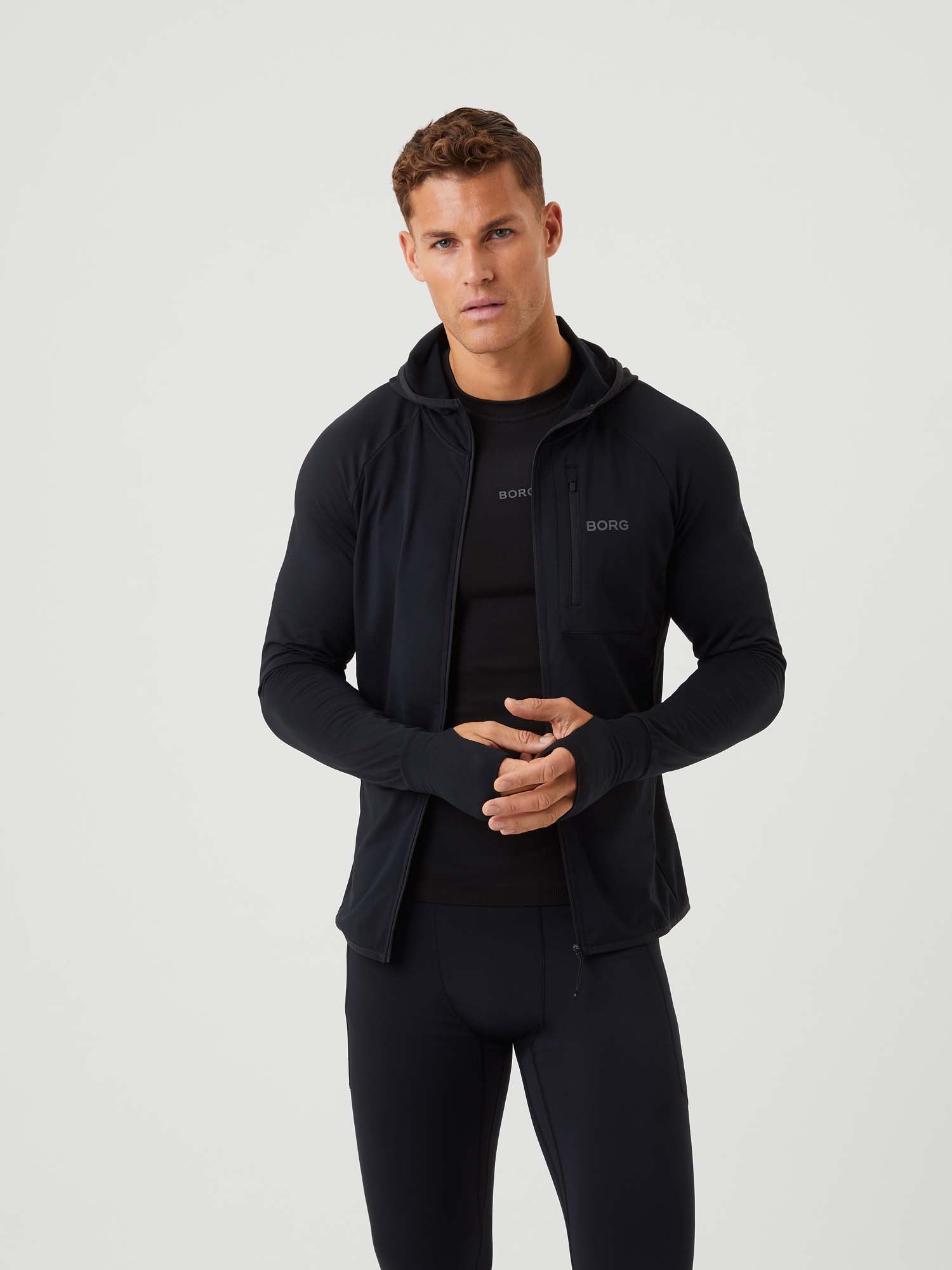 Borg Running Hooded midlayer