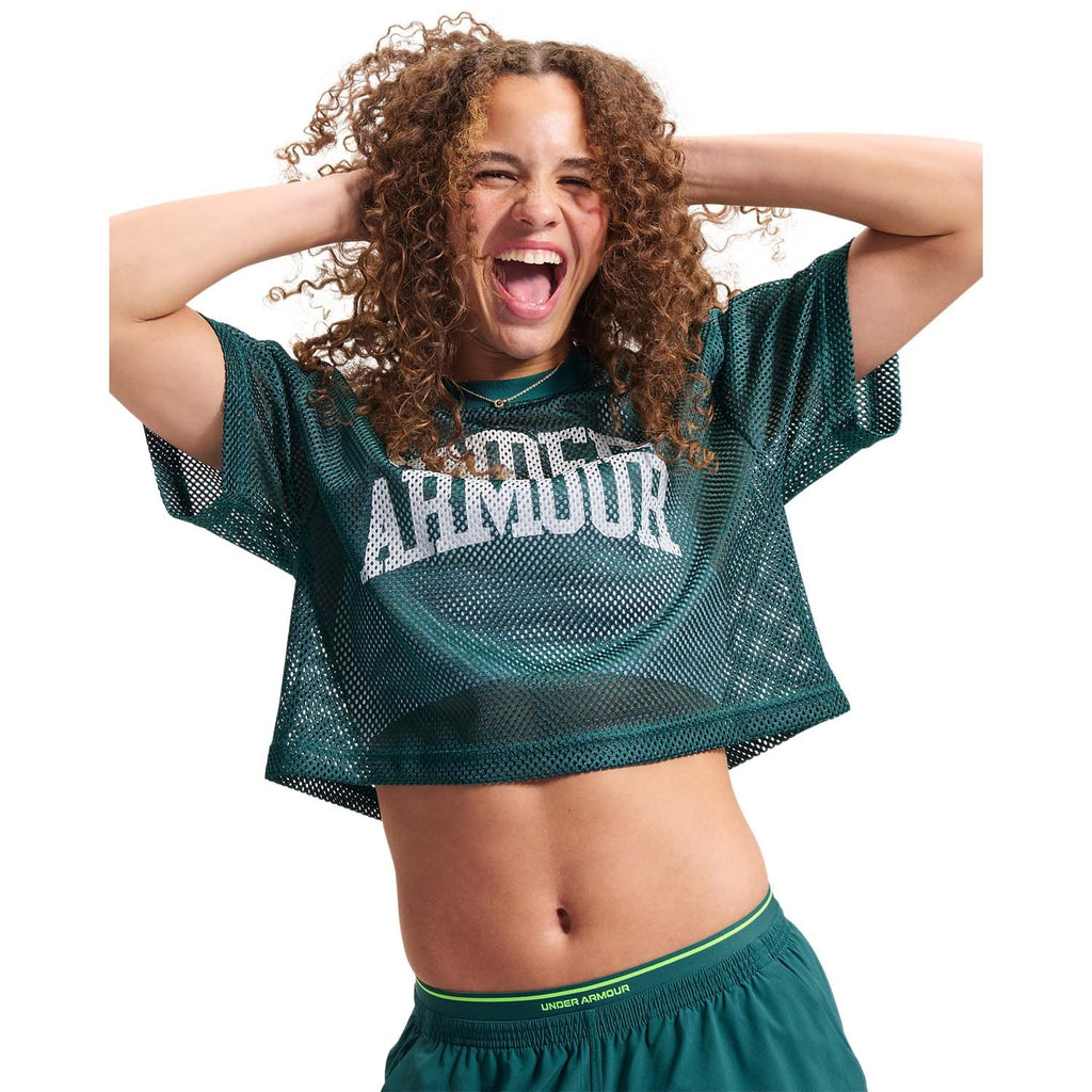 Football Mesh Crop Top
