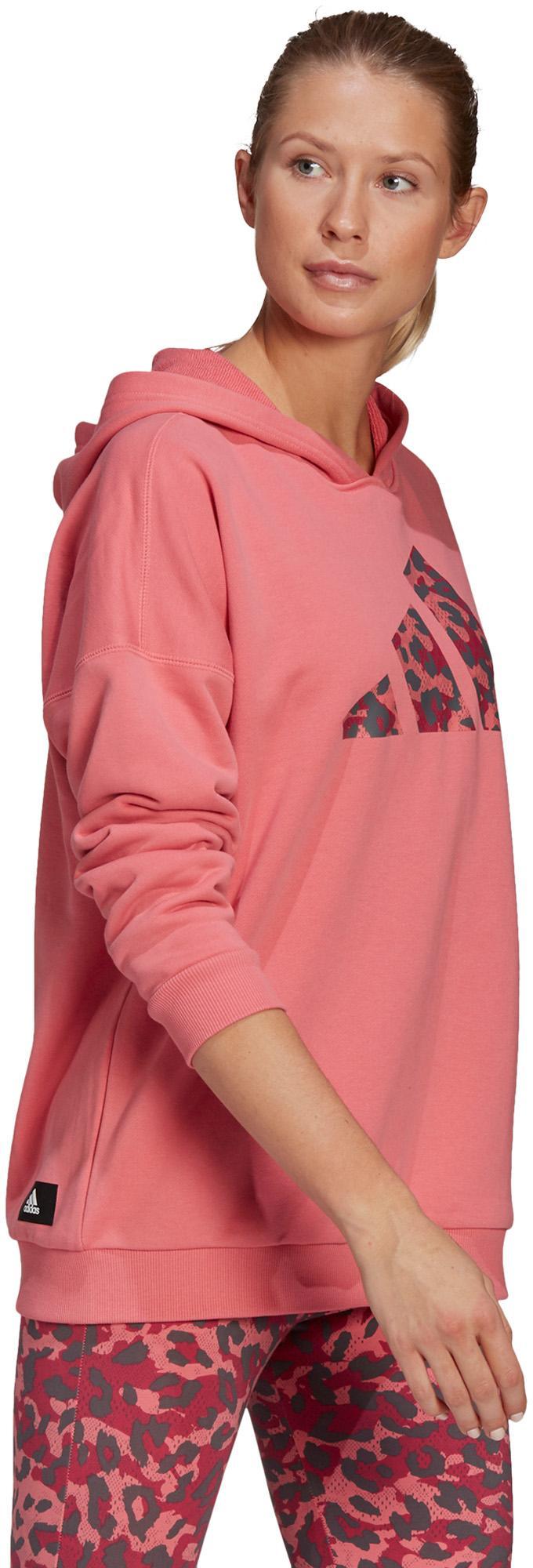 Sportswear Leopard-Print Oversized Hoodie