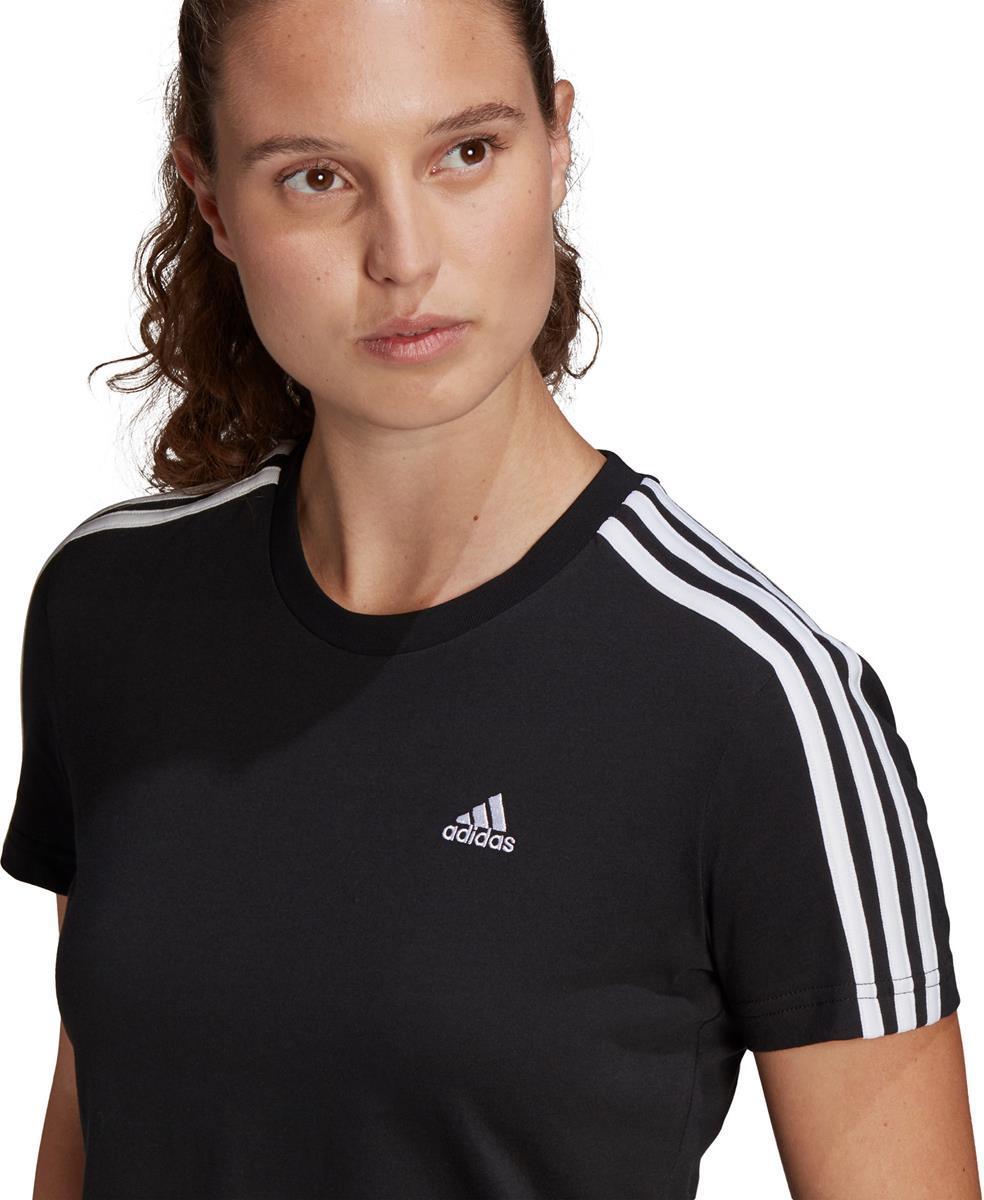 Essentials Loose 3-Stripes Cropped T-shirt