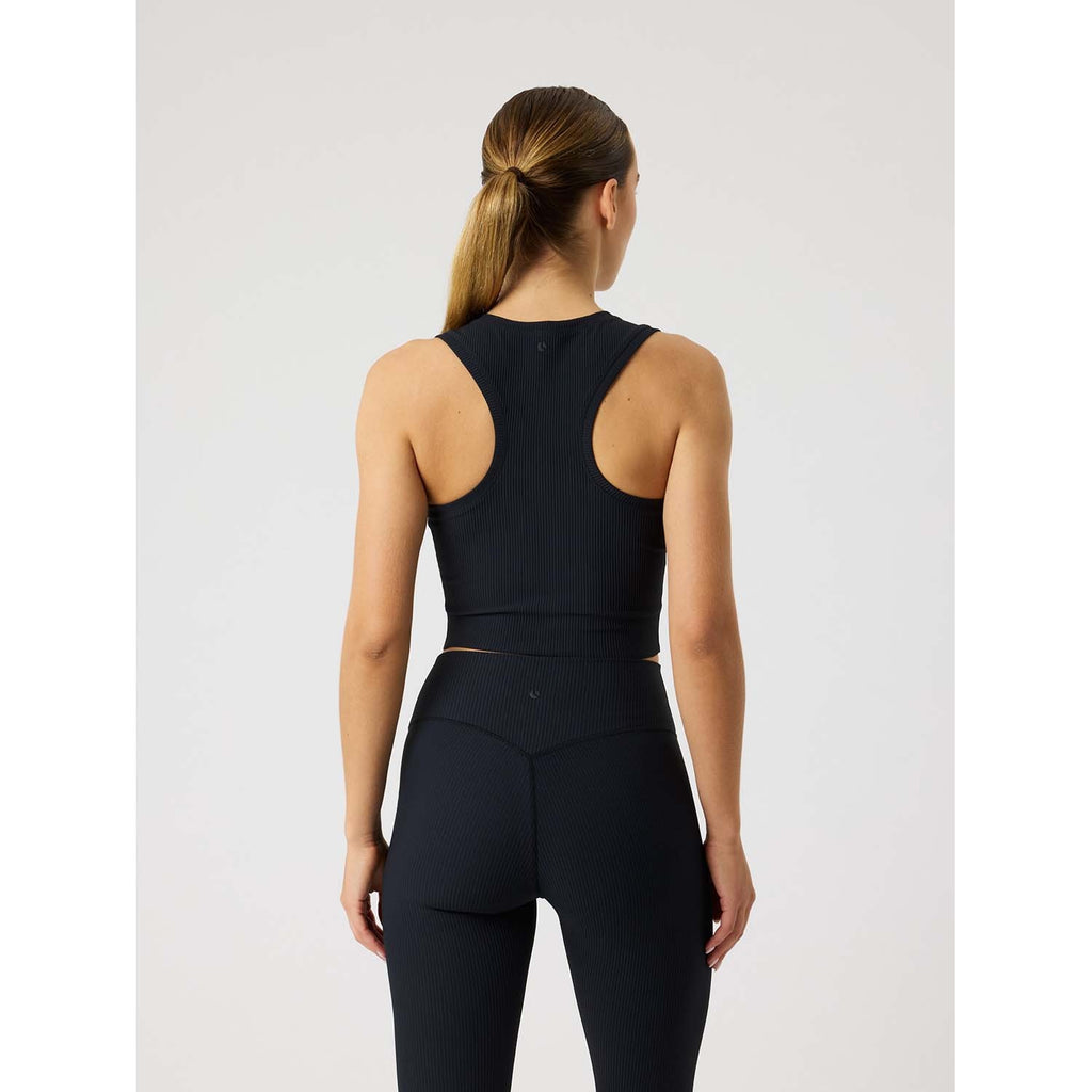 studio ribbed cropped tank top