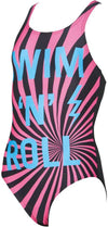 g swim&roll jr one piece v back
