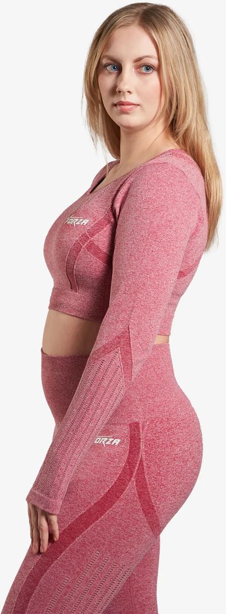 long sleeve seamless crop top