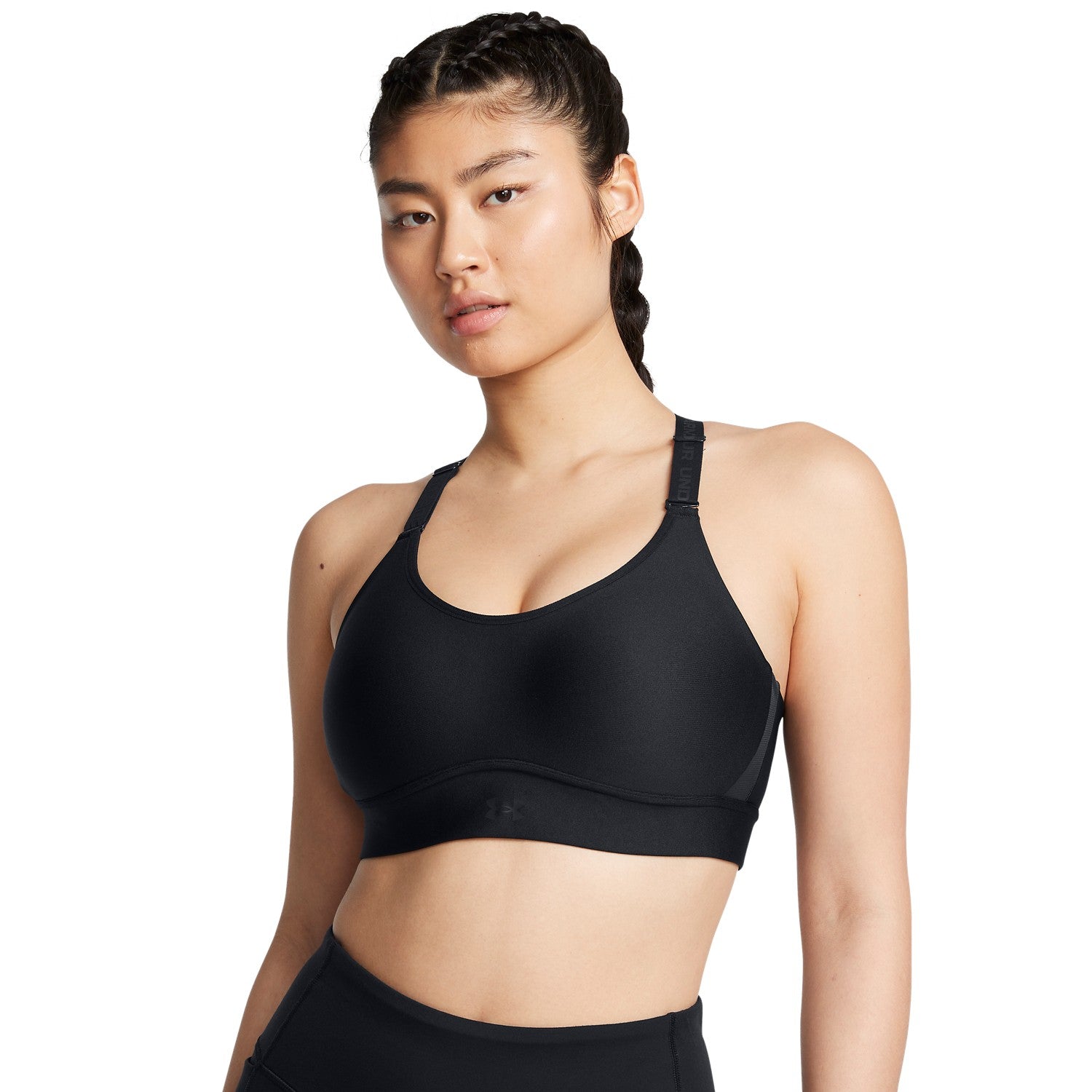 ua infinity mid 2.0 bra-blk