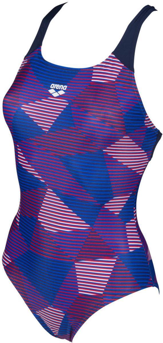 Arena W Striped Geo Swim Pro Back O