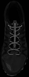 run laces reflective black