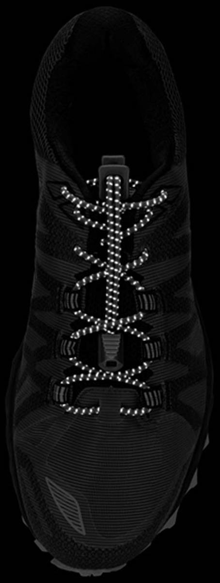 run laces reflective black