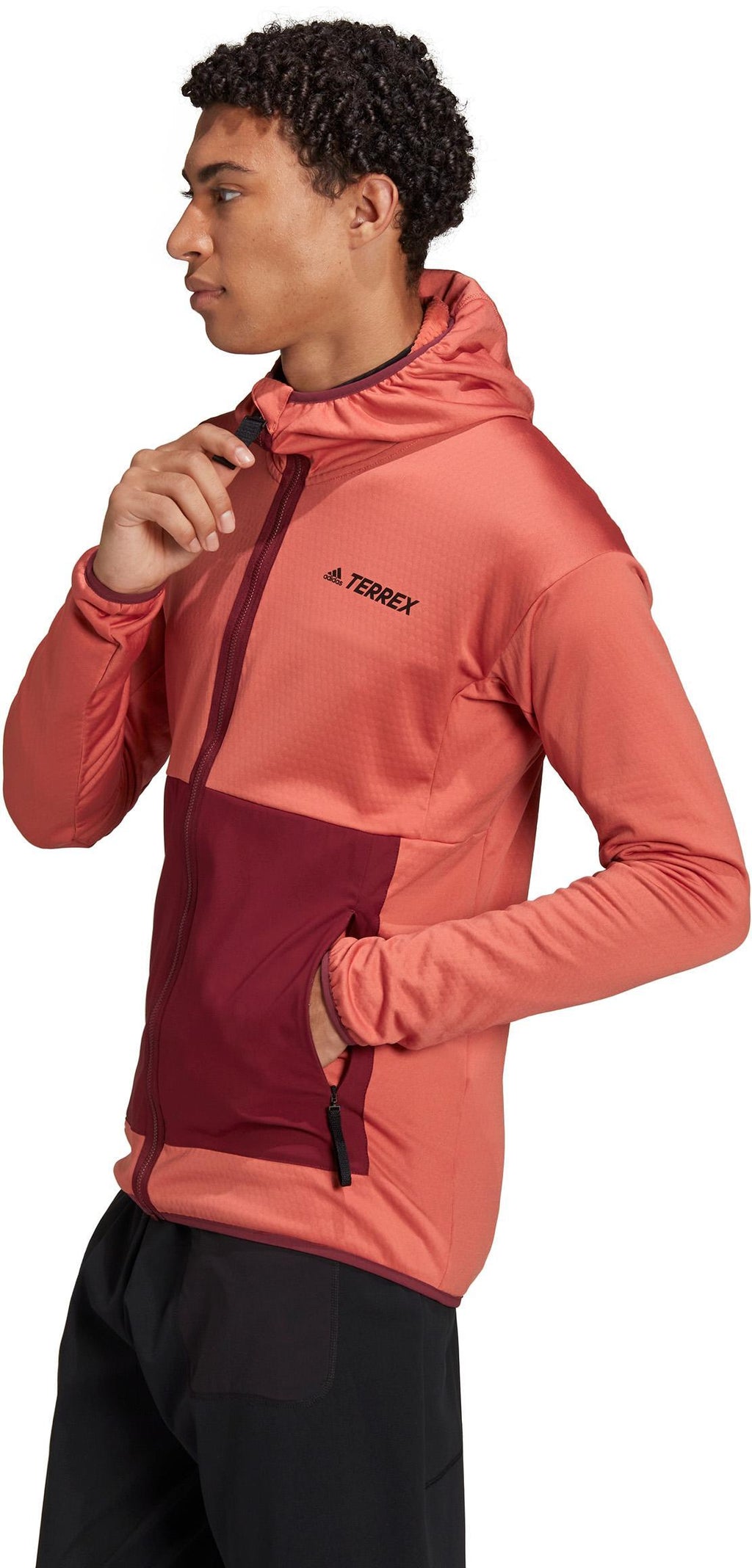 Terrex Tech Fleece Lite Hiking capuchonjack