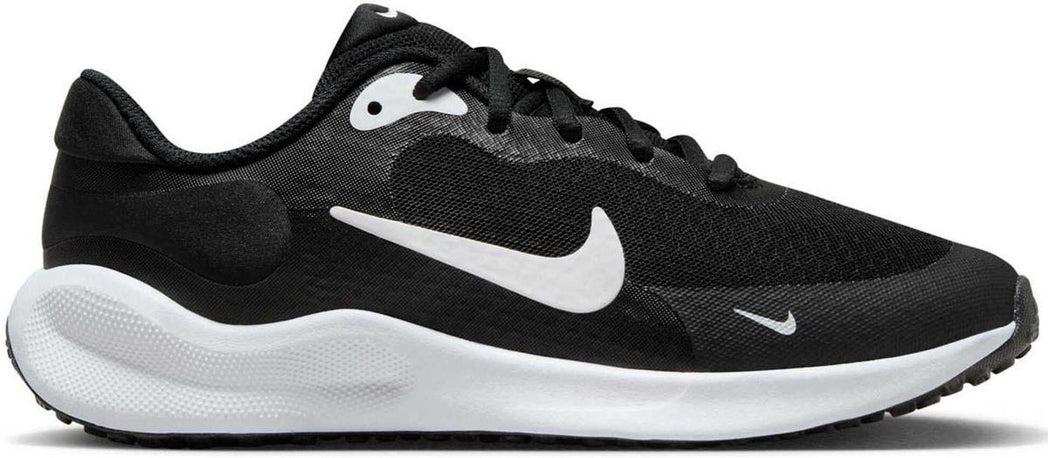 NIKE REVOLUTION 7 (GS), BLACK/HYPER PINK-WHITE, 4.5
