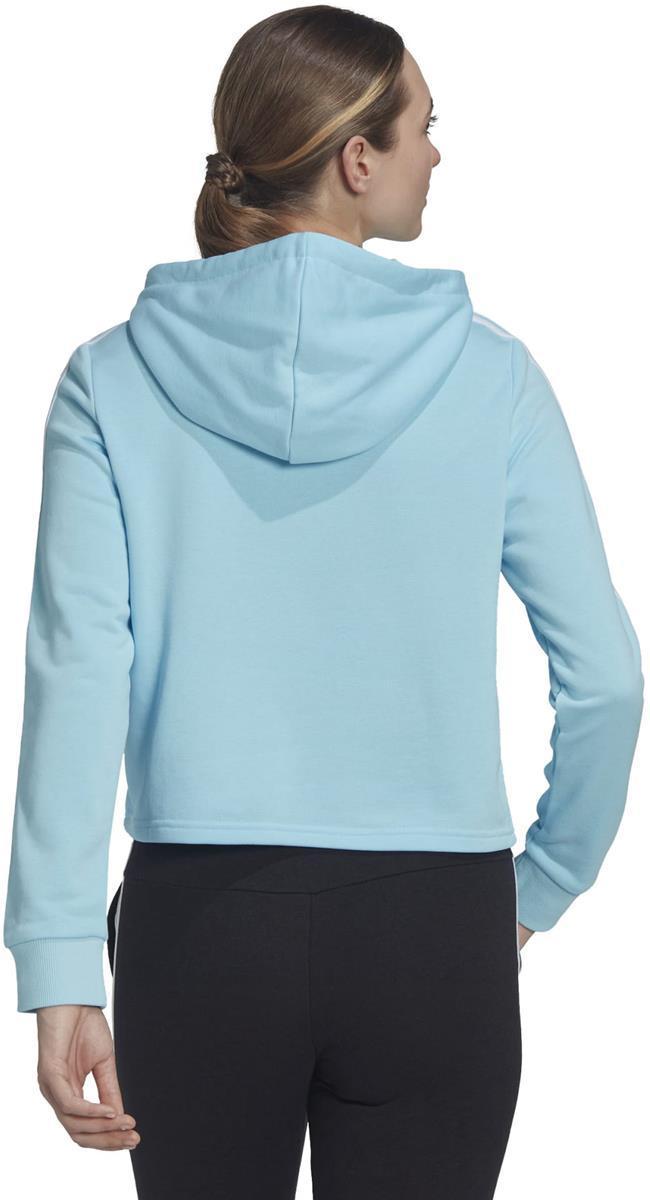 Essentials 3-Stripes Cropped Hoodie