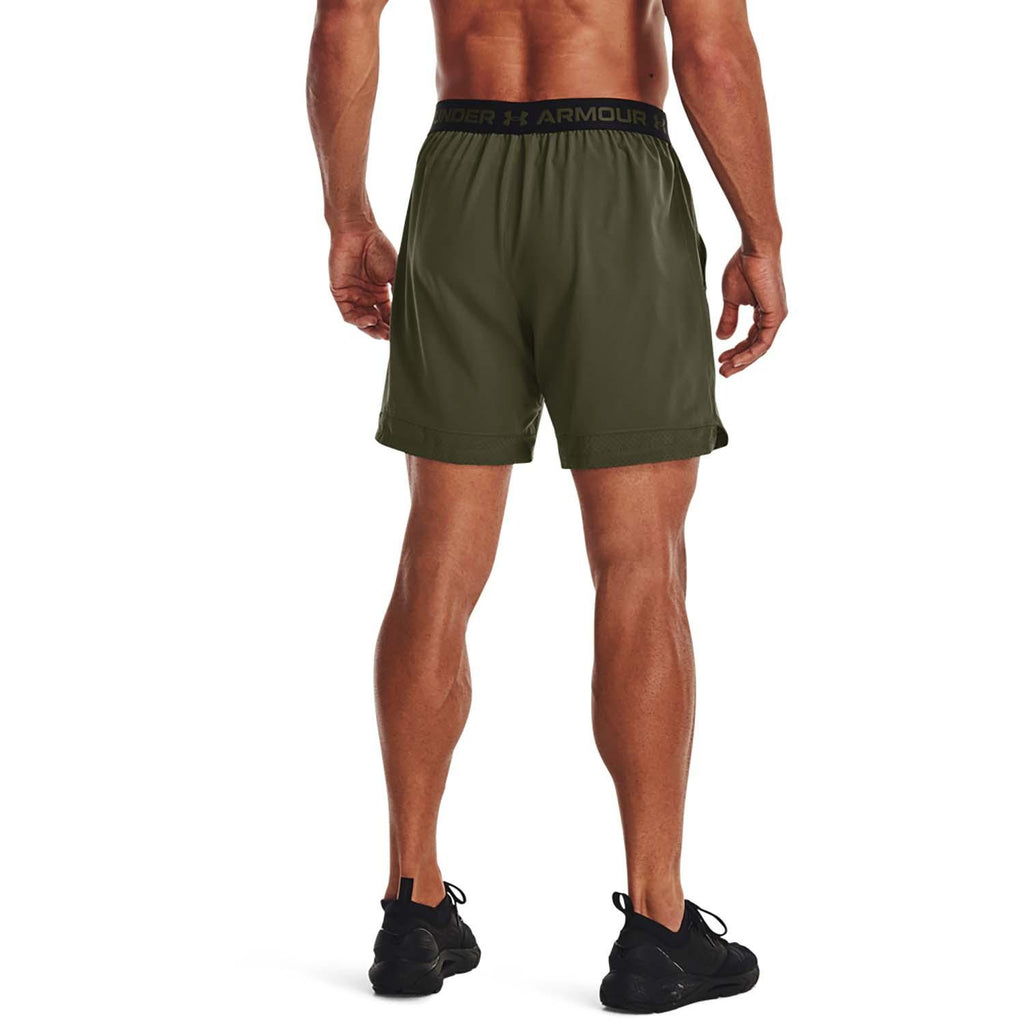 ua vanish woven 6in shorts-grn