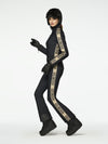 goldfinger jumpsuit ladies knitted