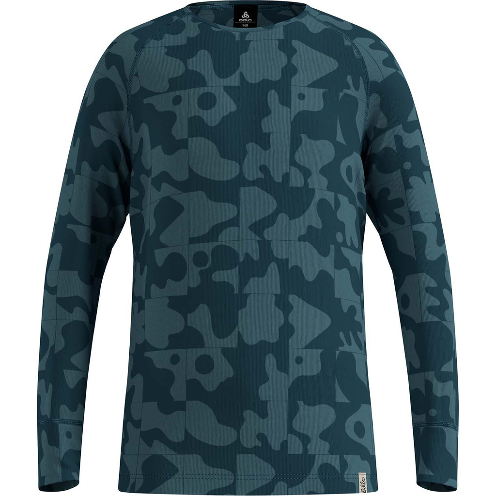 active warm graphic kids base layer shirt