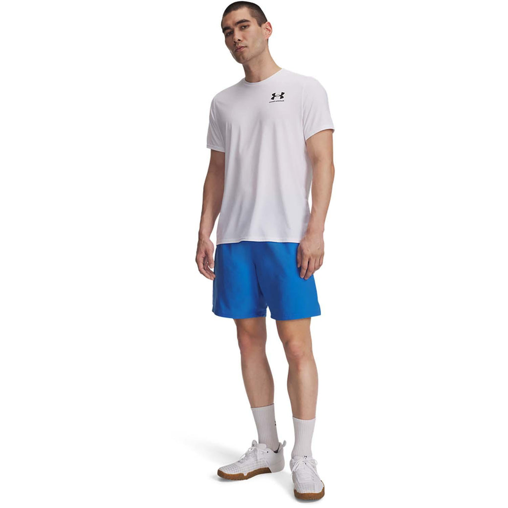 ua tech woven wordmark short-blu