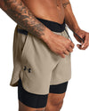Ua Peak Woven 2in1 Sts-brn
