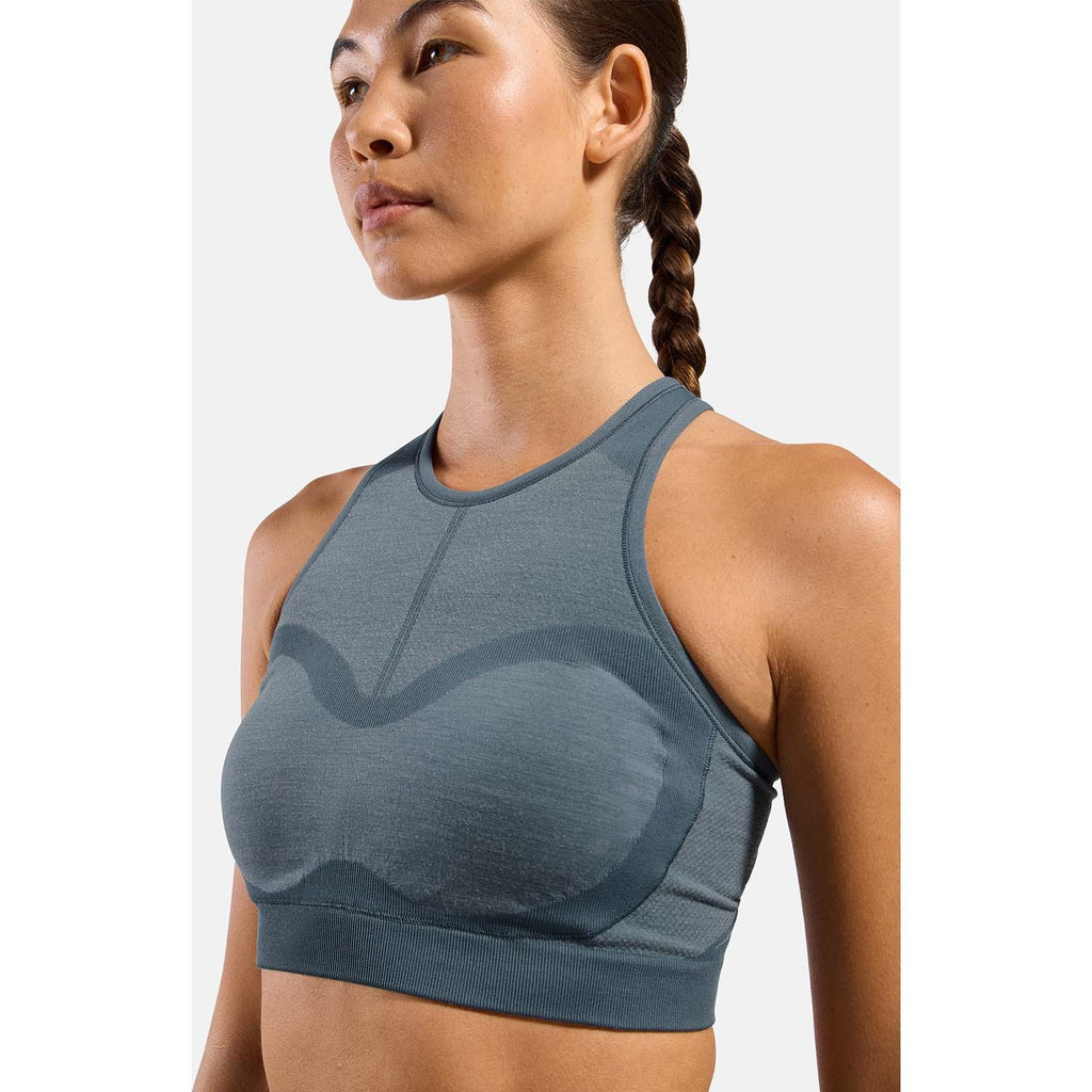 performance wool  seamless medium sport bra