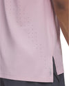 Ua Launch Elite Shortsleeve-pnk