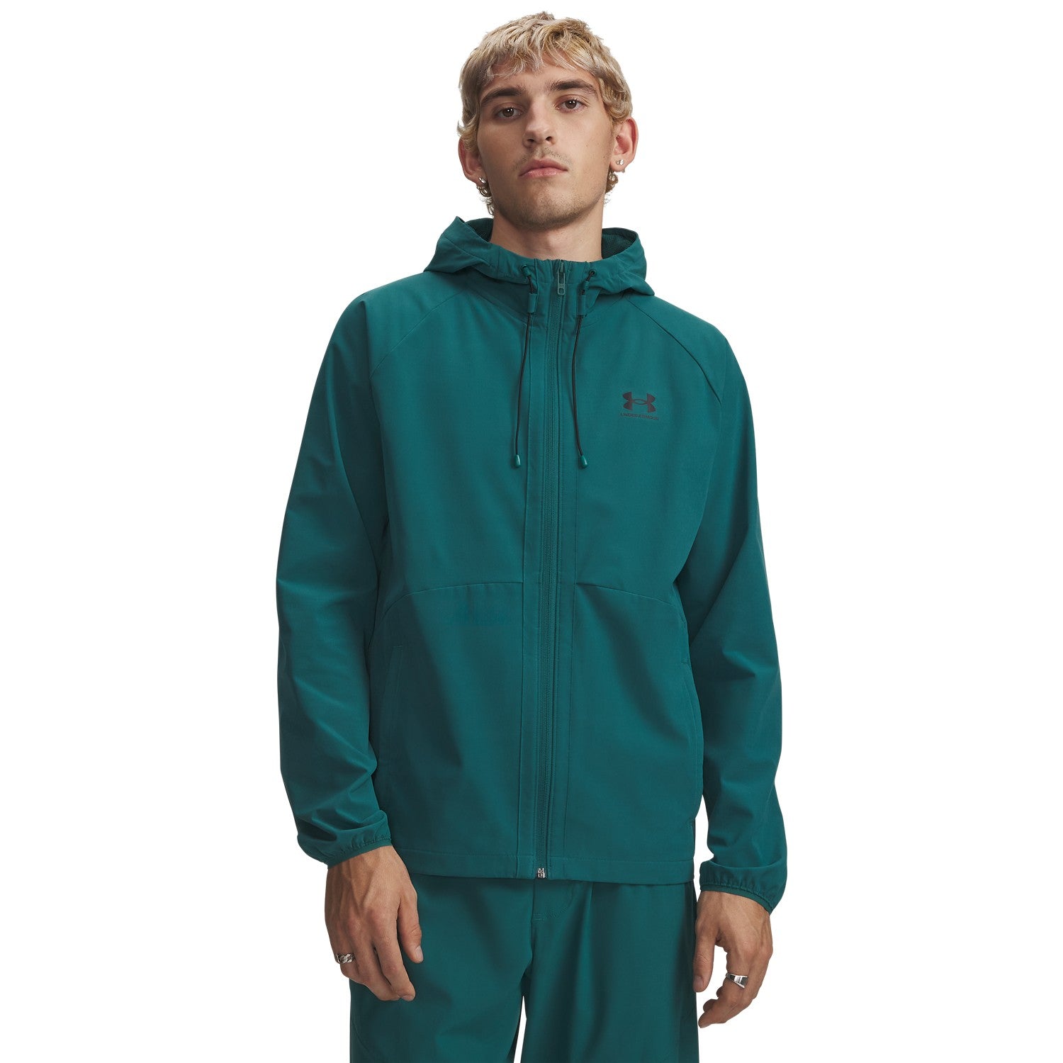 ua vibe woven jacket-grn
