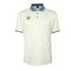 men pique printed polo