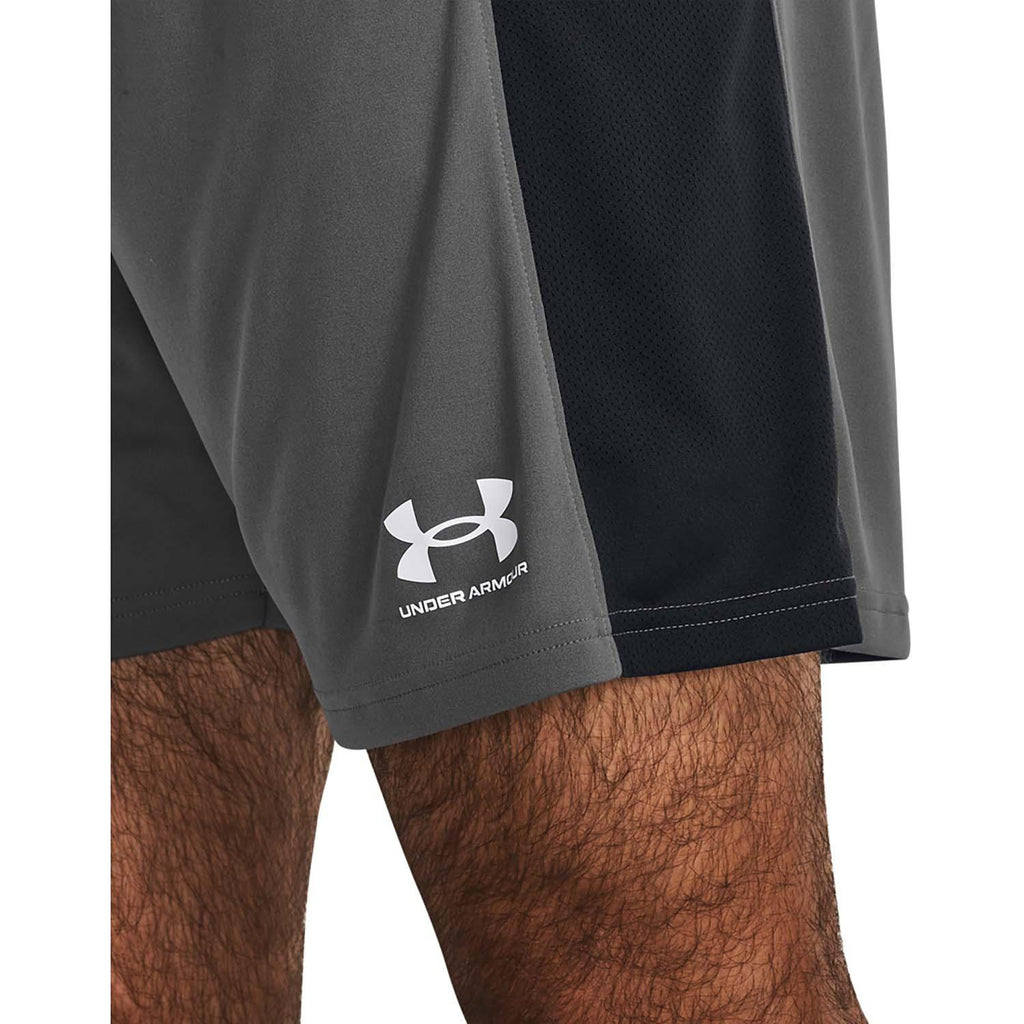 ua m's ch. knit short-gry