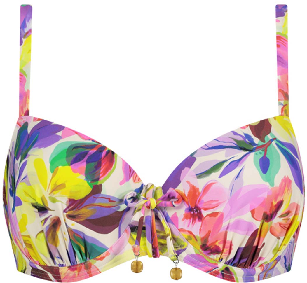 Fluid Flowers Padded Wired bikinitop
