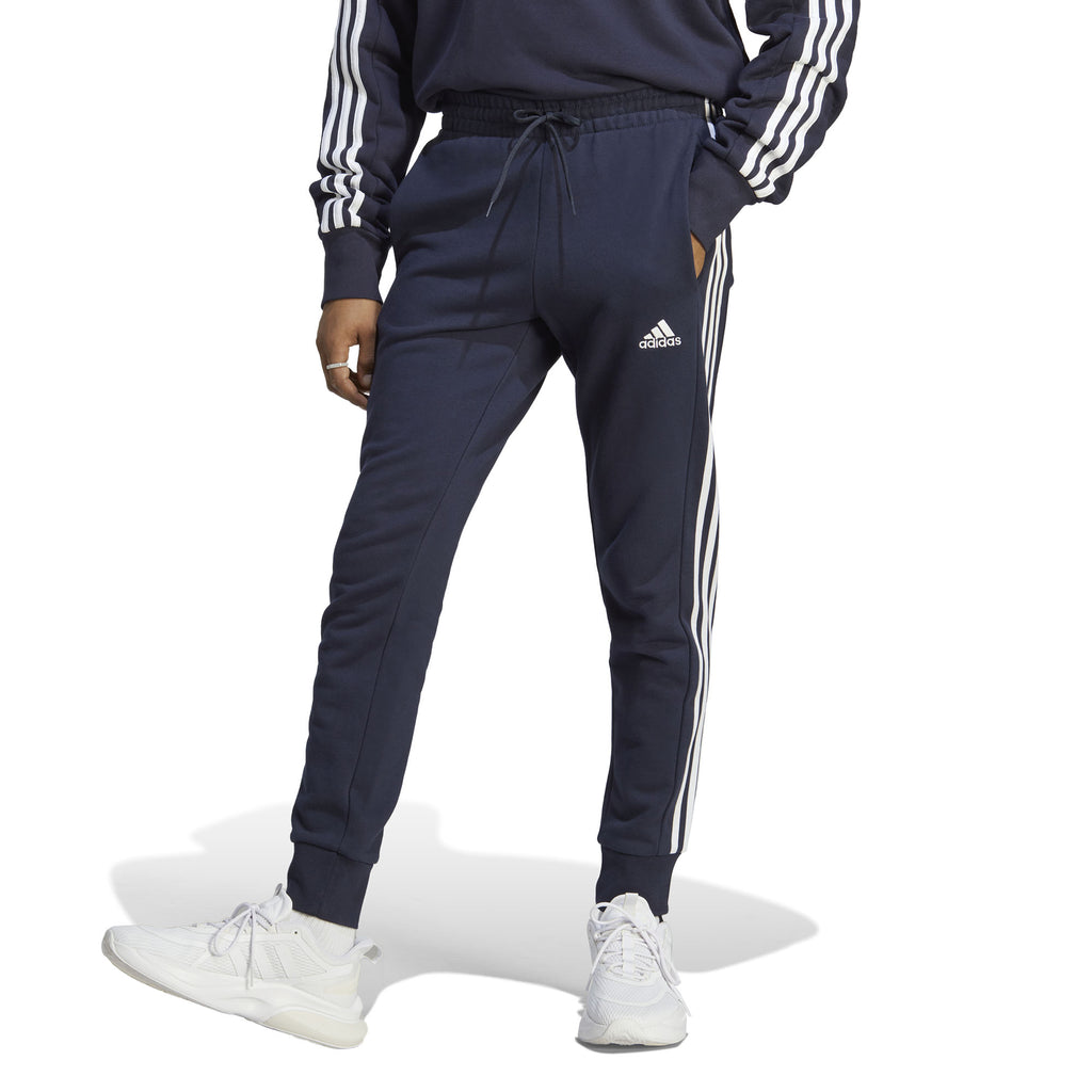 Essentials French Terry Tapered Cuff 3-Stripes broek