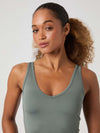 Ace Deep V  Neck Tank Top