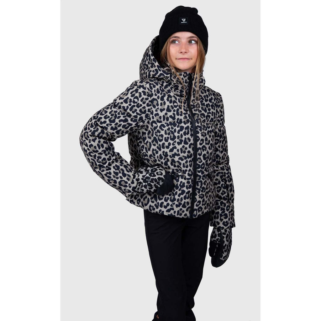 fiasky-print girls snow jacket