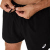 asics core 2n1 5in short