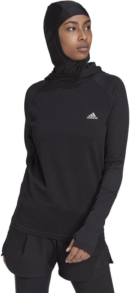 XCITY KNIT LS Da. Laufsweater mit Kapuze