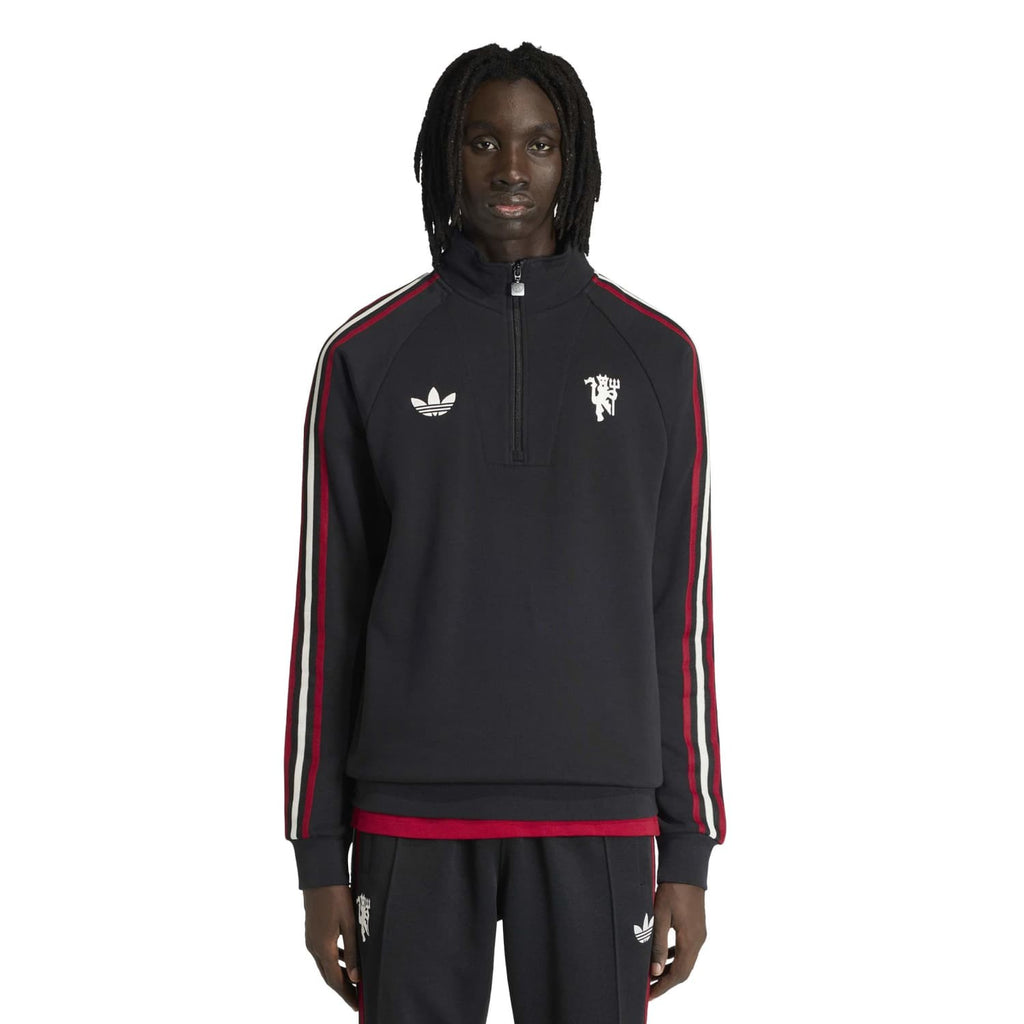 Manchester United Originals Sweatshirt met Halflange Rits