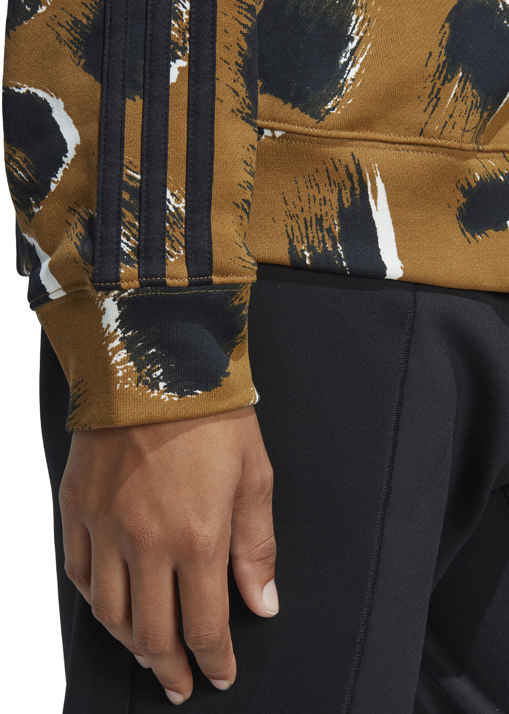Essentials 3-Stripes Animal Print Sweatshirt