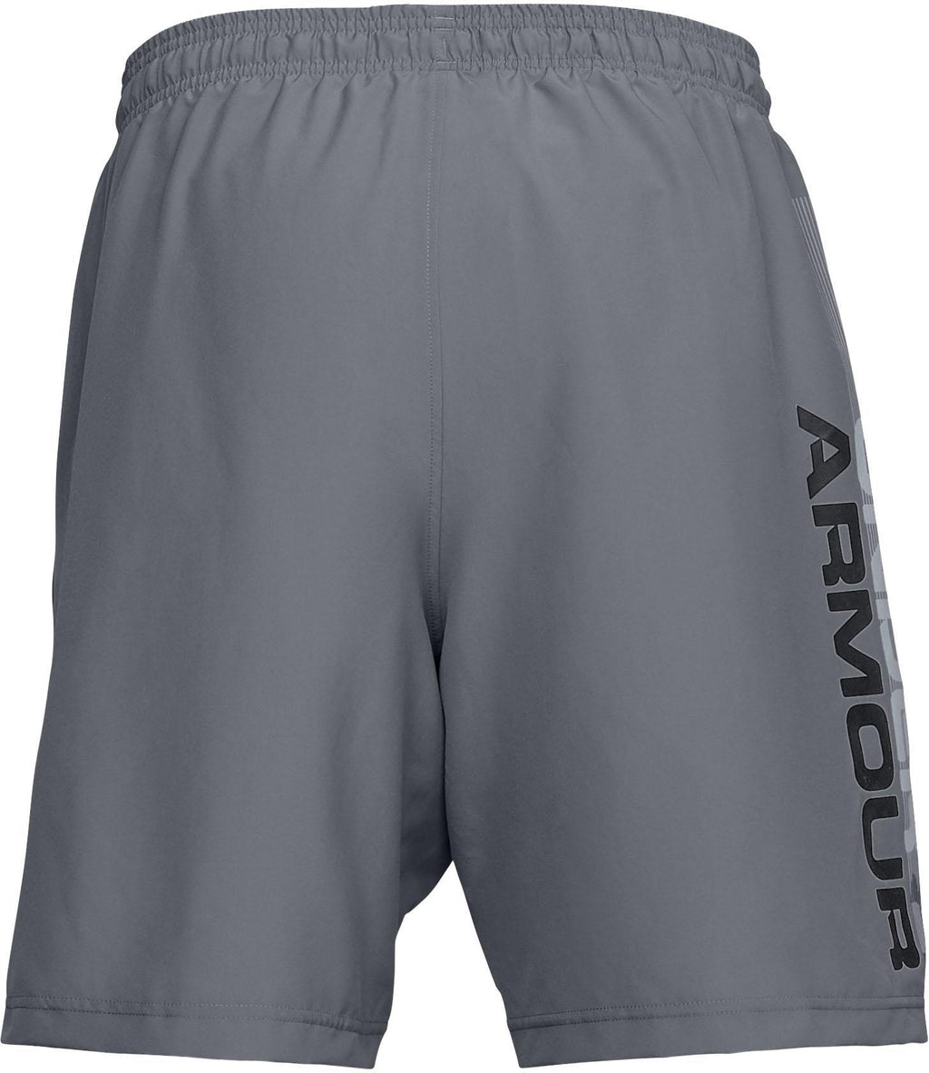 woven graphic wordmark short-blk//zgy