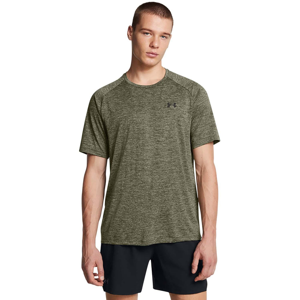 ua tech 2.0 ss tee-grn
