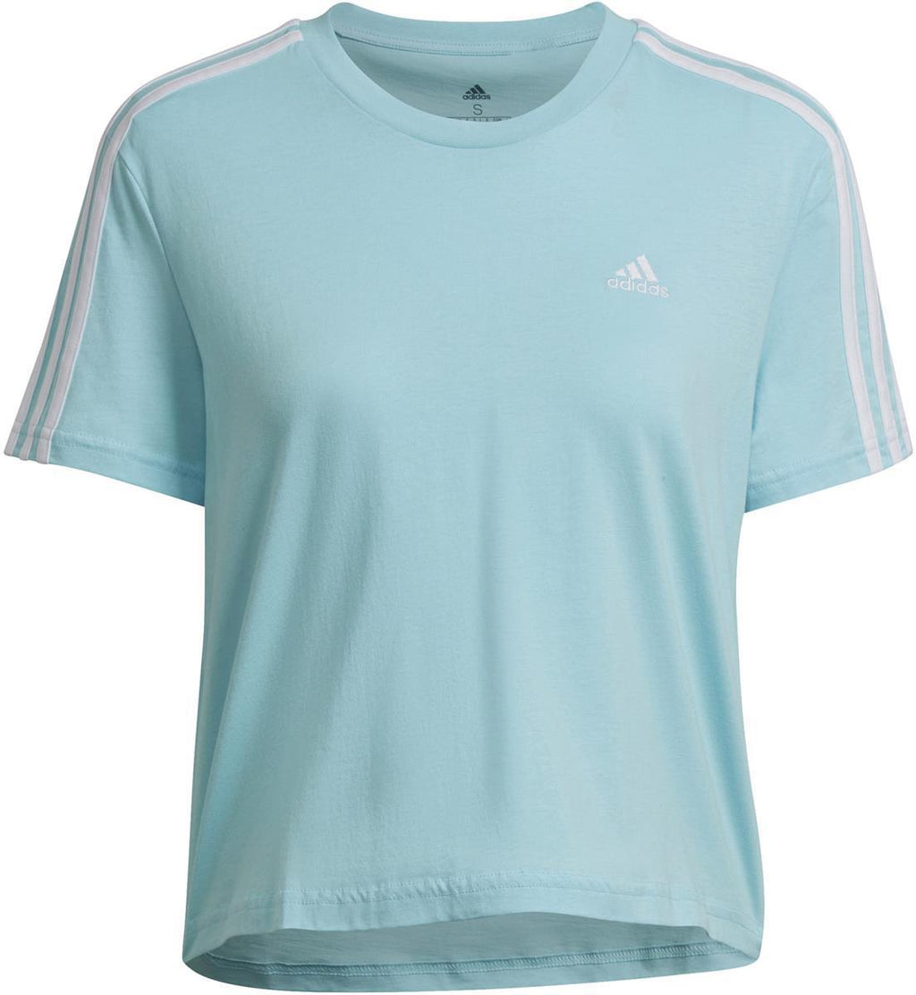 Essentials Loose 3-Stripes Cropped T-shirt