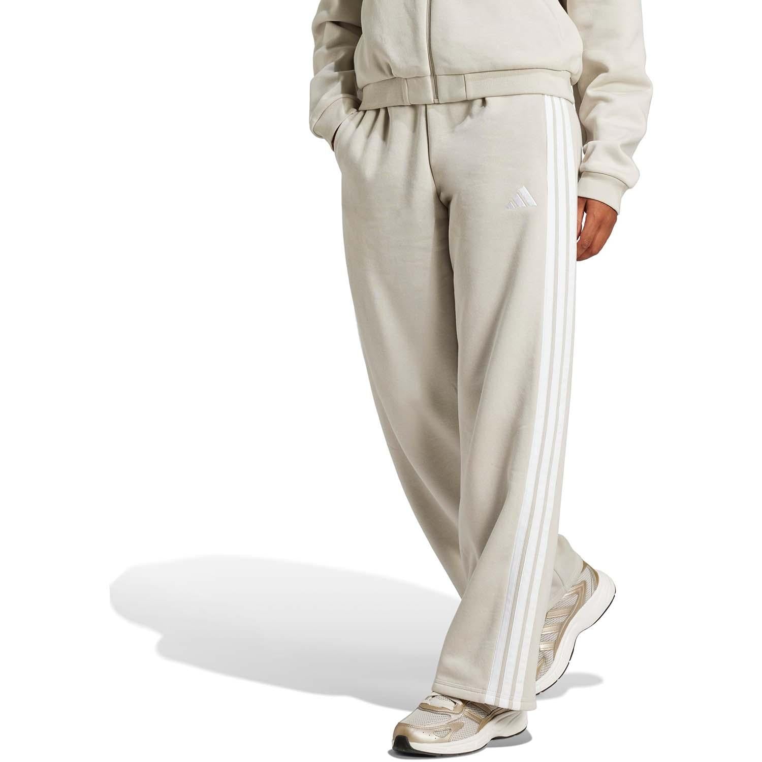 Essentials 3-Stripes Open-Hem French Terry Broek