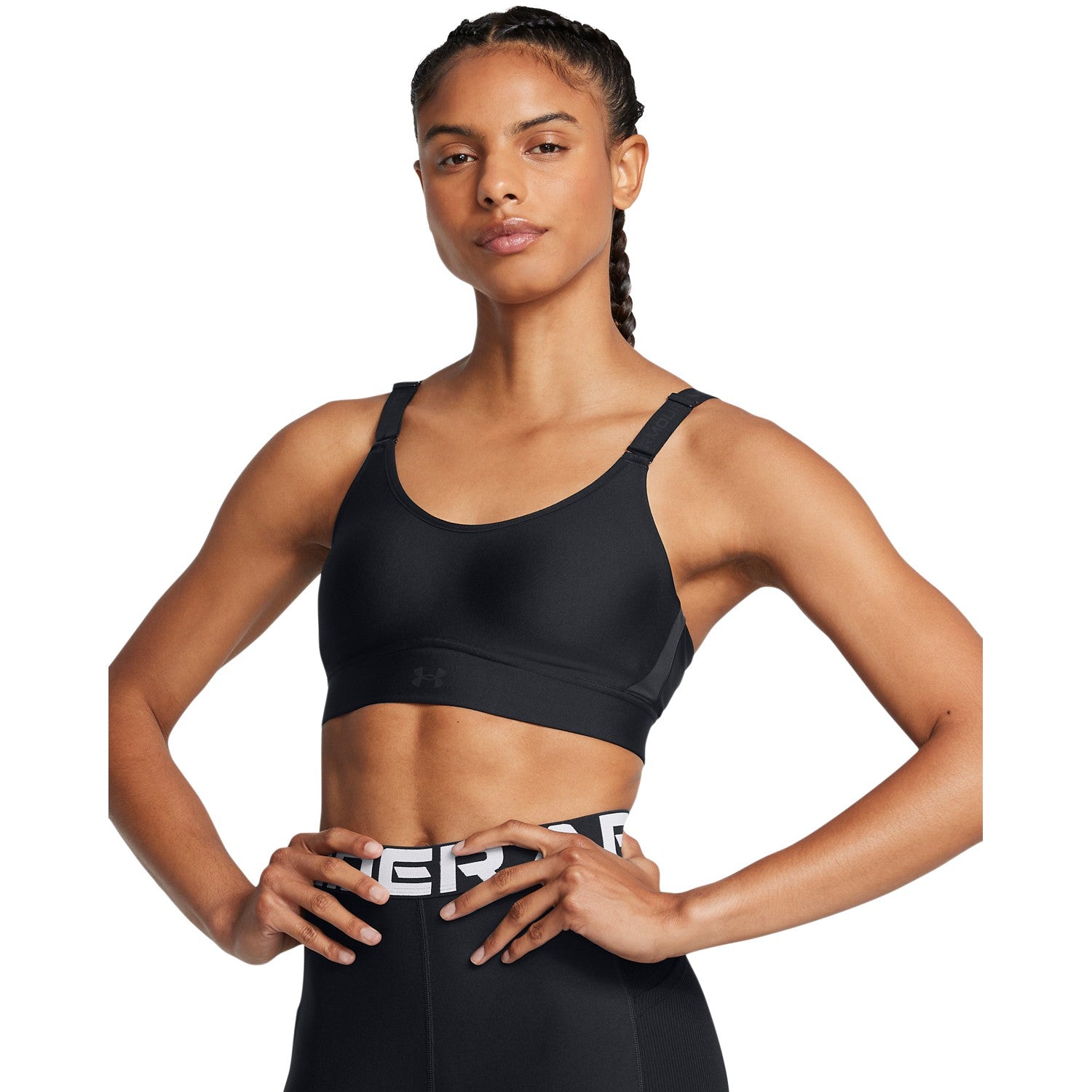 ua infinity mid 2.0 bra-blk