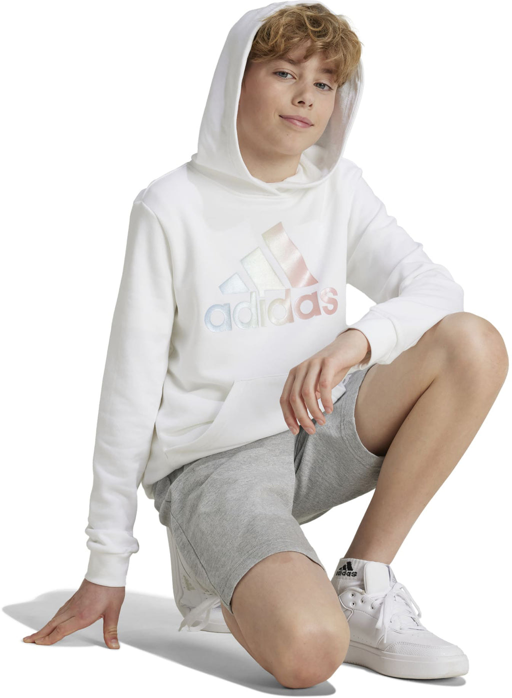 Metallic Print kids hoodie
