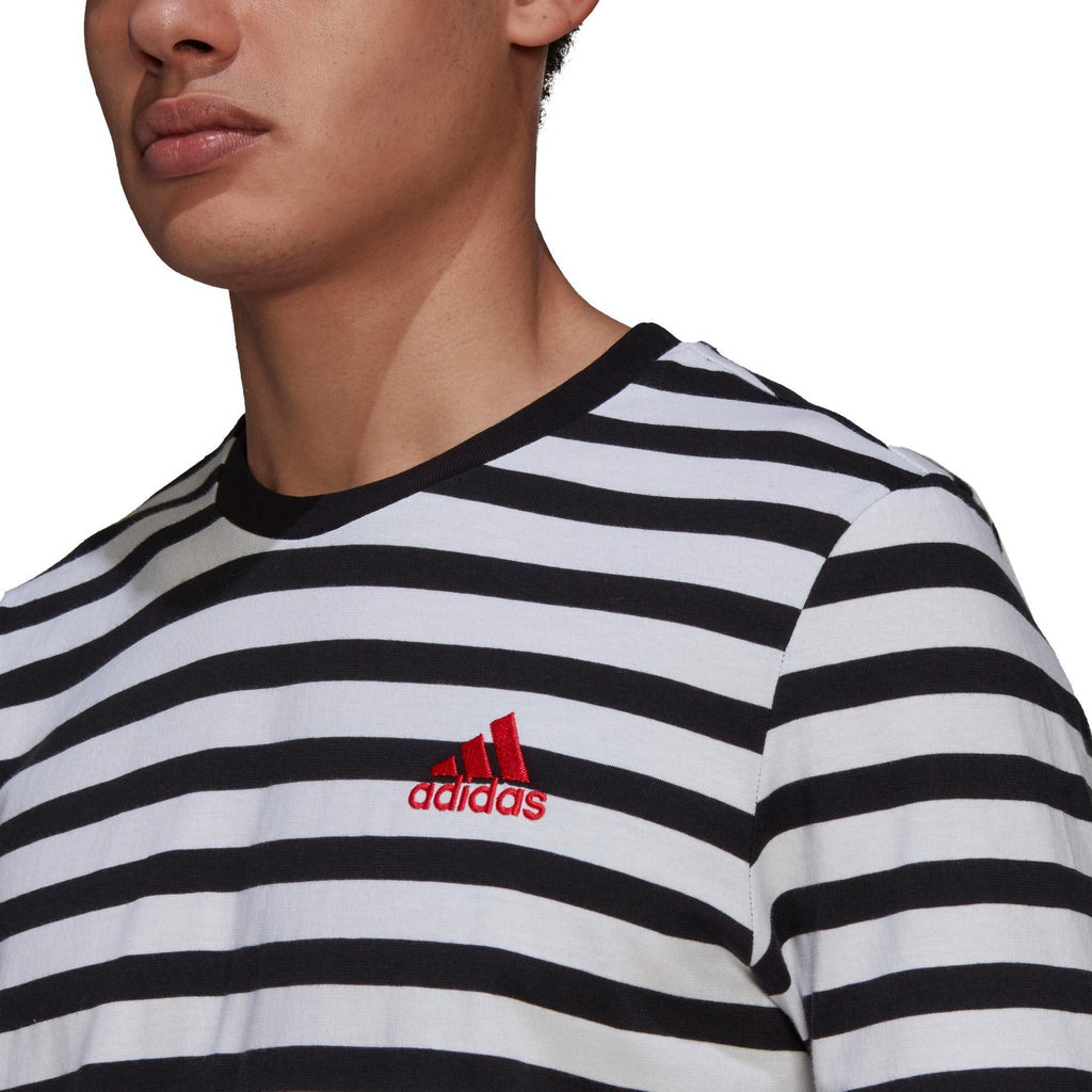 Essentials Stripey Embroidered Logo T-shirt