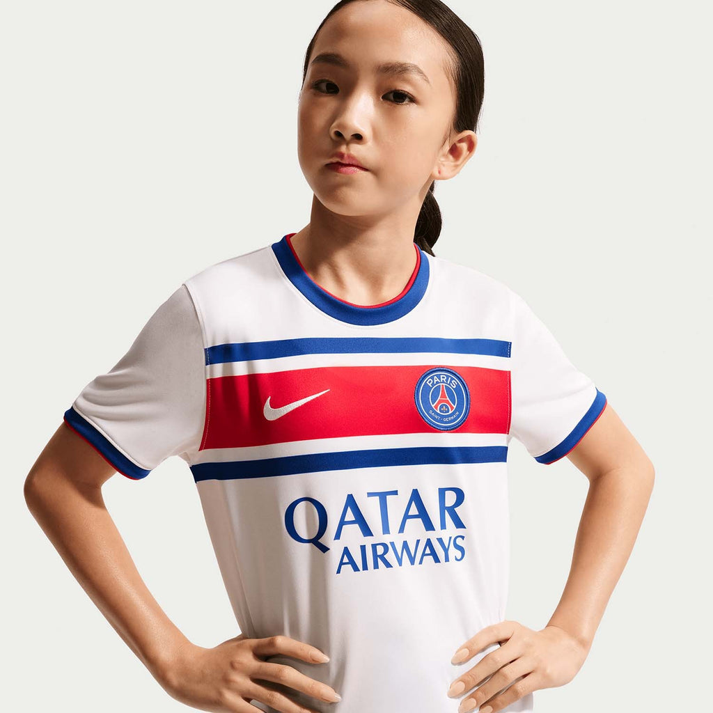 Paris Saint-Germain Home Big Kids' Dri-FIT Voetbal Pre-Match Top
