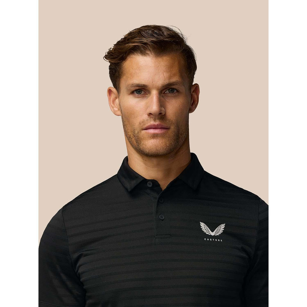 pinnacle pique stripe polo