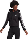 Essentials 3-Stripes Cropped Hoodie