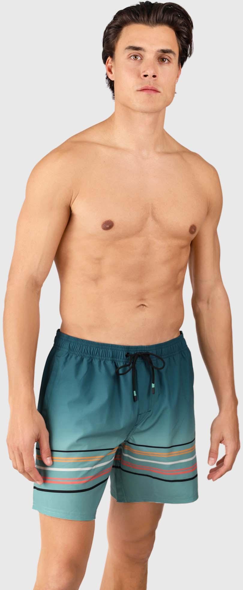 Bru-conic-stripe Men Swim Shor