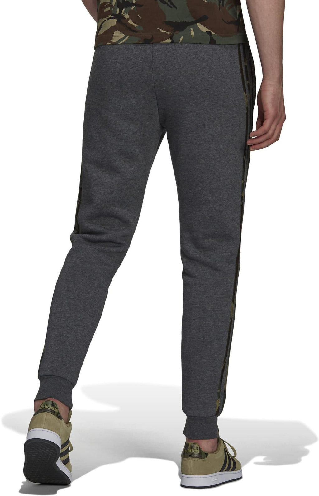 Essentials Fleece Camo-Print broek