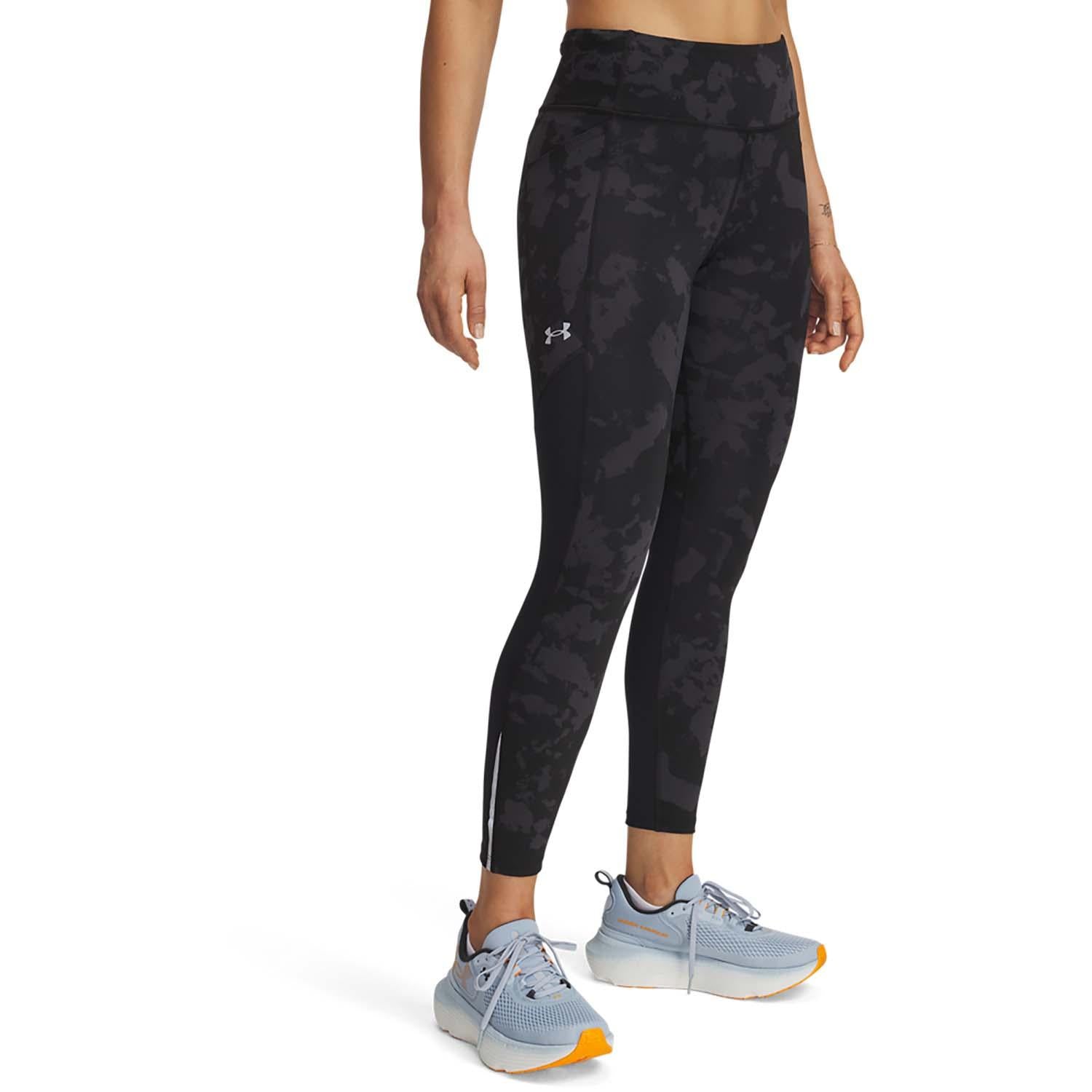 ua launch ankle print tights-blk