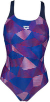 Arena W Striped Geo Swim Pro Back O