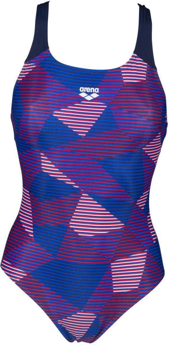 Arena W Striped Geo Swim Pro Back O