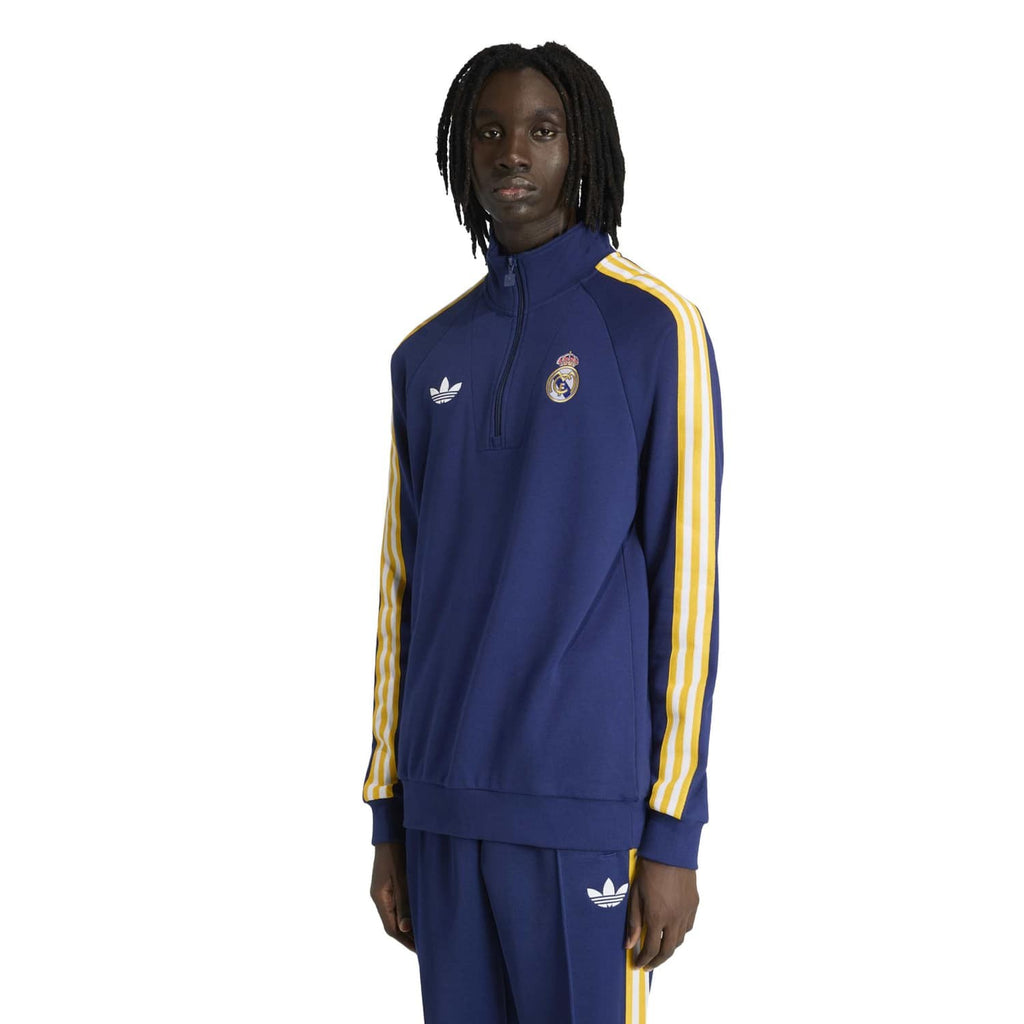 Real Madrid Originals Sweater met Halflange Rits